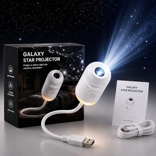 چراغ خواب و پروژکتور کهکشان Starry Sky با دیسک